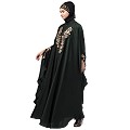 Designer Irani Kaftan with embroidery work- Dark Green